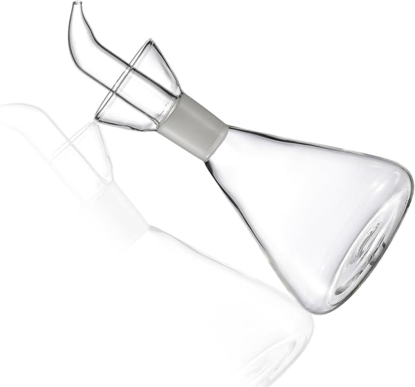 Cone Non Drip Oil Bottle for Kitchen,Vinegar Cruet,Easy Clean,12 Oz