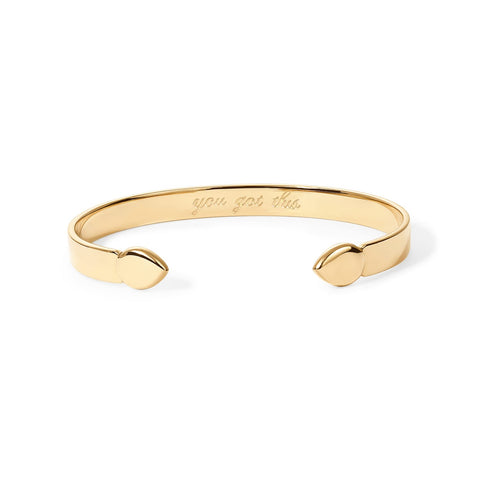 PAVOI 14K Gold Plated Stainless Steel Bangle Bracelets for Women | Inspirational Engraved Adjustable Mantra Cuff Bangle | Personalized Gift for Her Mom Sister | Birthday Gifts for Women