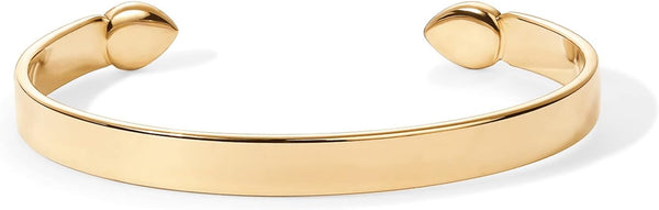 PAVOI 14K Gold Plated Stainless Steel Bangle Bracelets for Women | Inspirational Engraved Adjustable Mantra Cuff Bangle | Personalized Gift for Her Mom Sister | Birthday Gifts for Women