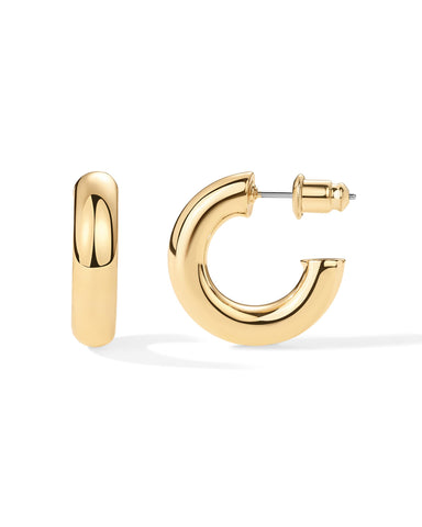 Skylar Gold Hoops 14K Gold Plated