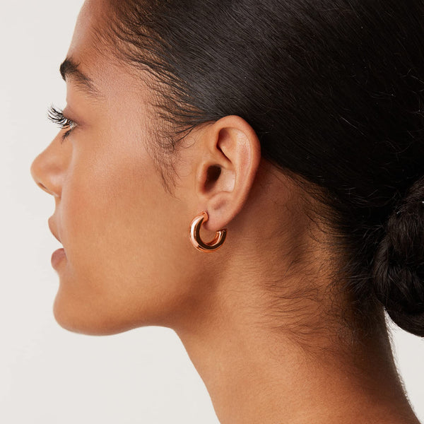 Skylar Gold Hoops 14K Gold Plated