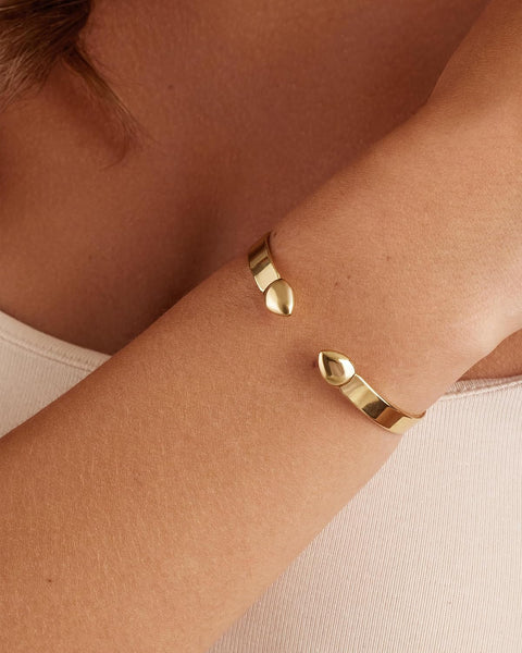 PAVOI 14K Gold Plated Stainless Steel Bangle Bracelets for Women | Inspirational Engraved Adjustable Mantra Cuff Bangle | Personalized Gift for Her Mom Sister | Birthday Gifts for Women