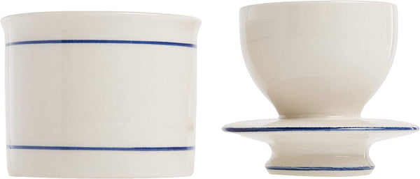 Norpro Glazed Stoneware Butter Keeper,White