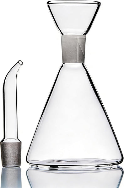 Cone Non Drip Oil Bottle for Kitchen,Vinegar Cruet,Easy Clean,12 Oz