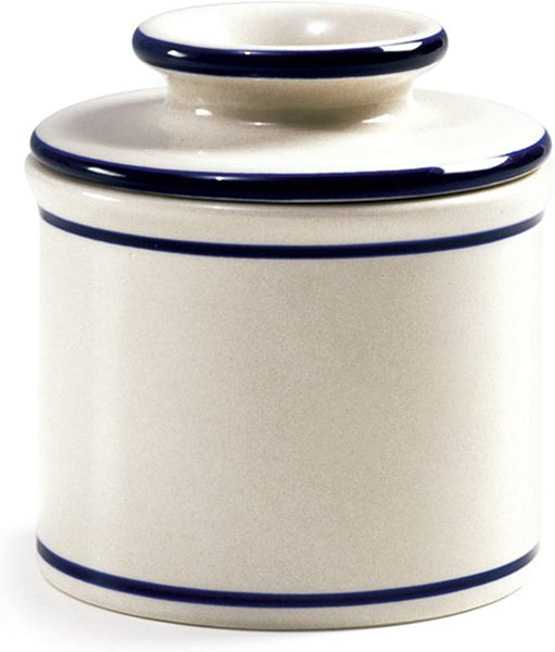 Norpro Glazed Stoneware Butter Keeper,White