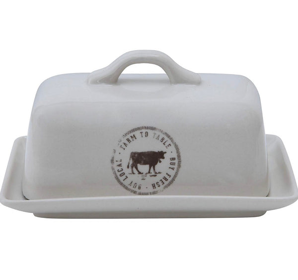 Stoneware Butter Dish